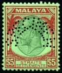 Stamp of Malaysia COLLECTIONS: 1935-49, Group of SPECIMENS incl. Neg