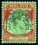 Stamp of Malaysia COLLECTIONS: 1935-49, Group of SPECIMENS incl. Neg