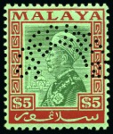 Stamp of Malaysia COLLECTIONS: 1935-49, Group of SPECIMENS incl. Neg