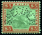 Stamp of Malaysia COLLECTIONS: 1935-49, Group of SPECIMENS incl. Neg