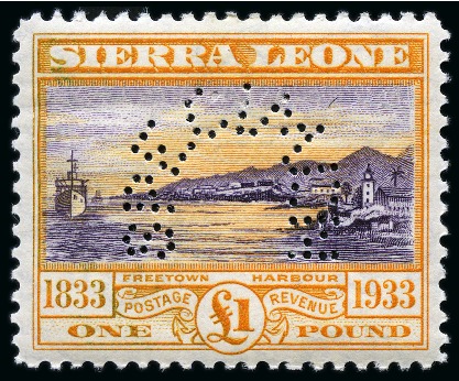 Stamp of Sierra Leone COLLECTIONS: 1932-46, Mint nh SPECIMEN group incl.