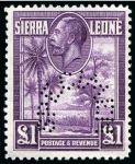 Stamp of Sierra Leone COLLECTIONS: 1932-46, Mint nh SPECIMEN group incl.