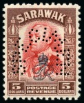 Stamp of Sarawak COLLECTIONS: 1929-47, Mint nh SPECIMEN group incl.
