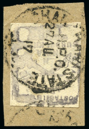 Stamp of Indian States » Charkhari 1912-17 1p violet, used, good to large margins, sh