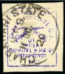 Stamp of Indian States » Charkhari 1912-17 1p violet, used, good to large margins, sh