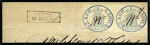 Stamp of Finland » 1856-58 5 Kopek Small Pearls 5k Light Blue, pair with good to large margins, ca