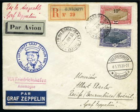 Stamp of Colonies françaises » Obock 1896-1933, Accumulation d' Obock & Djibouti, 100 l