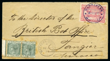 Stamp of Morocco » Local Issues 1897 Envelope from Marrakesh to the British Post O