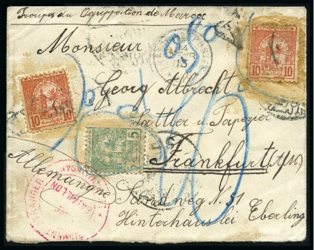 Stamp of Morocco » Local Issues 1893-1900 Mixed group of 28 covers & cards showing