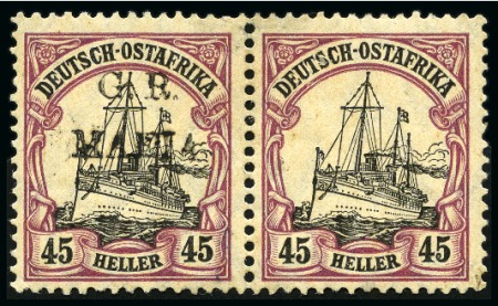 Stamp of Tanganyika » Mafia Island British Occupation » 1915 (Jan) "G. R. / MAFIA" Type 1 Overprint in Black 1915 (Jan) 45h black and mauve, overprinted in bla
