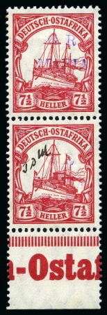 Stamp of Tanganyika » Mafia Island British Occupation » 1915 (Jan) "G. R. / MAFIA" Type 1 Overprint in Reddish Violet 1915 (Jan) 7 1/2h carmine, overprinted in reddish 