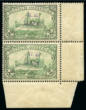 Stamp of Tanganyika » Mafia Island British Occupation » 1915 (Jan) "G. R. / MAFIA" Type 1 Overprint in Reddish Violet 1915 (Jan) 2r green, overprinted in reddish violet