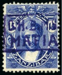 Stamp of Tanganyika » Mafia Island British Occupation » 1915 (Sep) "OHBMS Mafia" in Circle on GEA Fiscals 1915 (Sept) Boxed-type O.H.B.M.S. / MAFIA violet o