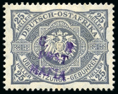 Stamp of Tanganyika » Mafia Island British Occupation » 1915 (Sep) "G. R / POST / MAFIA" Type 4 Overprint Only on GEA 1915 (Sept) 25h grey with only type M4 (G.R. / POS