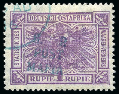 Stamp of Tanganyika » Mafia Island British Occupation » 1915 (Sep) "G. R / POST / MAFIA" Type 4 Overprint Only on GEA 1915 (Sept) 1r lilac with only type M4 (G.R. / POS