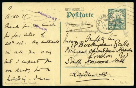 Stamp of Tanganyika » Mafia Island British Occupation » 1915 (Sep) "G. R / POST / MAFIA" Type 4 Overprint Only on GEA 1915 Type M4 (G.R. / POST / MAFIA) black overprint