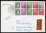 Stamp of Germany » Germany Collections and Large Lots 1949-58 Attractive accumulations of 100 covers and