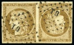 Stamp of France 1849 Cérès 10c en paire tête-bêche FAUX DE SPERATI
