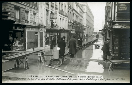Stamp of France » Collections CARTES POSTALES: 1910 INONDATIONS de PARIS, 550 CP