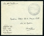Stamp of Iraq 1937 UNIQUE air mail envelope flown both ways from