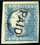 Stamp of Mauritius 1848-1967, Mint & used collection from 1848-59 1d 
