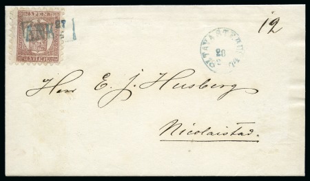 Stamp of Finland » 1860 Coat of Arms (Finnish Currency) 5p Reddish lilac-brown, ordinary paper, roulette I