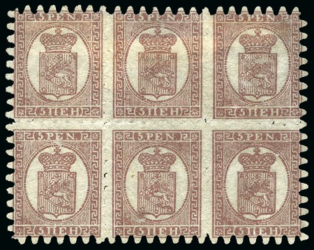 Stamp of Finland » 1860 Coat of Arms (Finnish Currency) 5p Reddish lilac-brown, ordinary paper, roulette I