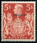 Stamp of Great Britain » King George VI 1939-48 Arms 2s6d green, 5s and 10s ultramarine wi