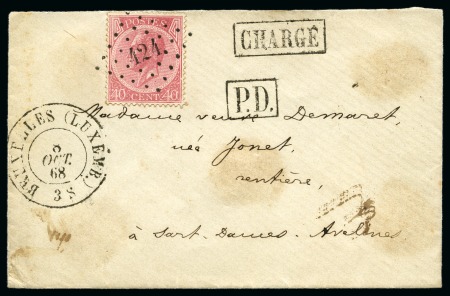 Stamp of Belgium » Belgique. Léopold 1er - Nouveau Type (COB 17-21) 6 lettres avec marque "CHARGE" affranchies émissio
