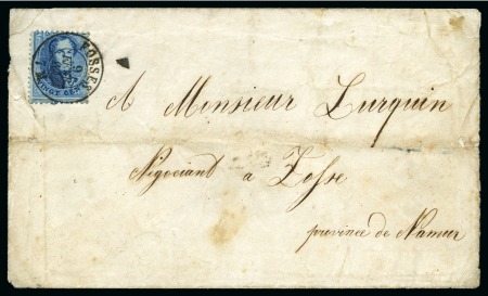 Stamp of Belgium » Belgique. 1863 Médaillons dentelés (COB 13-16) 15 lettres affranchies Médaillons dentelés au dépa