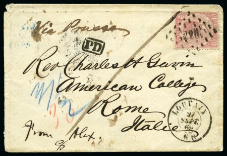 Stamp of Belgium » Belgique. Léopold 1er - Nouveau Type (COB 17-21) 61 lettres affranchies émissions de 1865 en simple