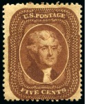 Stamp of United States 1851-1971, Mint collection starting with 1875 repr