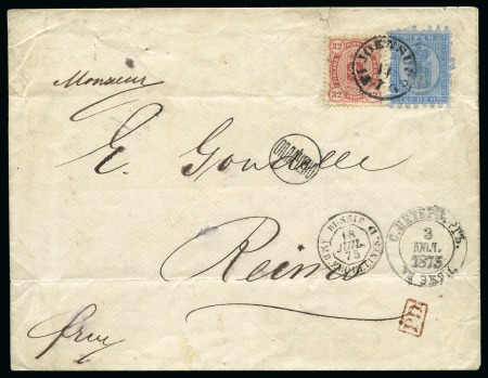Stamp of Finland » 1860 Coat of Arms (Finnish Currency) 20p Greenish blue, grey-blue paper, roulette II, i