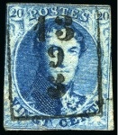 Stamp of Belgium 1851-66, 583 timbres et 8 lettres avec oblitératio