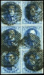 Stamp of Belgium 1851-66, 583 timbres et 8 lettres avec oblitératio