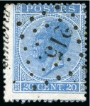 Stamp of Belgium 1851-66, 583 timbres et 8 lettres avec oblitératio