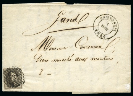 Stamp of Belgium 1851-58, 119 lettres affranchies médaillons non de