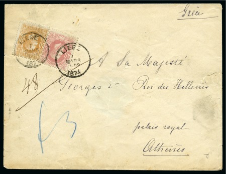 Stamp of Belgium 1869-84, 252 lettres et entiers postaux affranchis