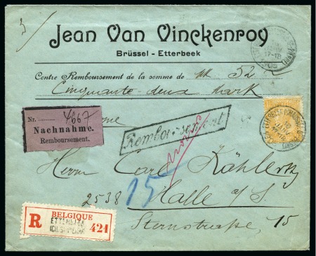 Stamp of Belgium 1891-1905, 80 lettres et entiers postaux emission 