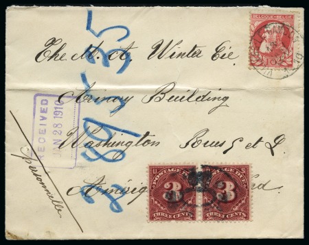 Stamp of Belgium 1880-1910, 82 lettres et entiers postaux émission 