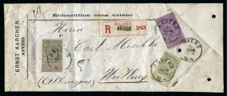 Stamp of Belgium 1894-1900, 29 lettres et entiers postaux émission 
