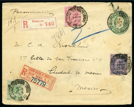 Stamp of Belgium 1883-95, 31 lettres et entiers postaux émission de