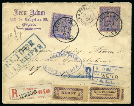 Stamp of Belgium 1882-1900, 160 lettres, entiers postaux et envelop