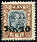 Stamp of Iceland 1929-1960s, Mint nh collection on stockpages incl.
