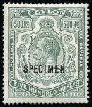 Stamp of Ceylon COLLECTIONS: 1872-1969, Mint collection on album p