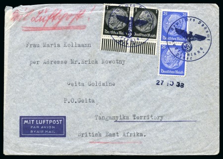 Stamp of Czechoslovakia 1938 Group of 5 covers (incl. 1 Sudeten), mostly a