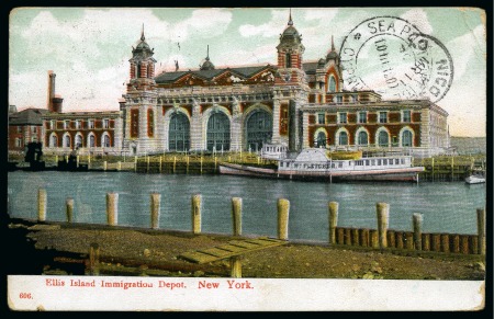 Stamp of Cyprus 1909 Postcard from USA to Cyprus with 2c Washingto