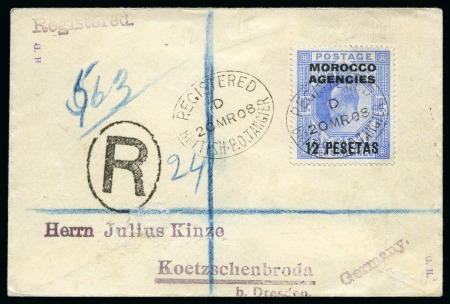 Stamp of Morocco Agencies (British Post Offices) COLLECTIONS: 1908-35, Group of three philatelic co