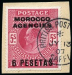 Stamp of Morocco Agencies (British Post Offices) COLLECTIONS: 1907-36, Group of used KEVII high val