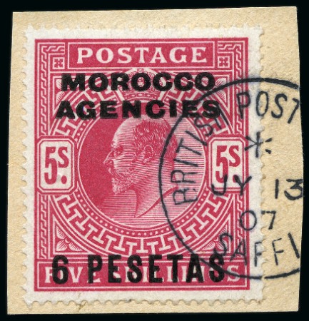 Stamp of Morocco Agencies (British Post Offices) COLLECTIONS: 1907-36, Group of used KEVII high val